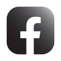 Facebook logo for web and print Royalty Free Stock Photo