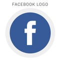 Facebook logo with vector Ai file. rounded coloured