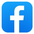 Facebook logo with vector eps 10 file. Squared coloured