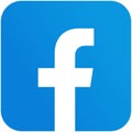 Facebook logo with vector eps file. Squared coloured