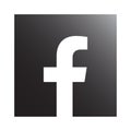 Facebook logo for web and print Royalty Free Stock Photo