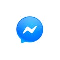 Facebook messenger logo design. Facebook messenger icon design. Royalty Free Stock Photo