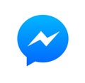 Facebook messenger logo Royalty Free Stock Photo