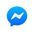 Facebook messenger logo Royalty Free Stock Photo