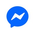 Facebook messenger logo Royalty Free Stock Photo
