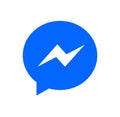 Facebook messenger logo Royalty Free Stock Photo