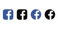 Facebook - the most popular global social media icon. Kyiv, Ukraine - January 12, 2020