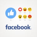 Facebook new like buttons. Royalty Free Stock Photo