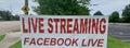 Facebook Online Live Streaming Broadcast in Real Time