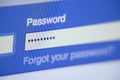 Facebook Password Box Close-up - Security Protection