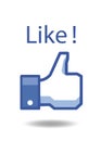 Facebook thumbs up like!