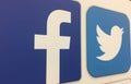 Facebook and Twitter icons