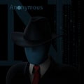 Faceless anonymous computer hacker in darkness