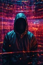 Faceless Cyber Operative: Unveiling the Digital Intrigue