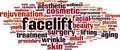 Facelift word cloud Royalty Free Stock Photo