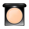 realistic cushion compact foundation packaging template.