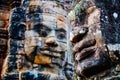 Faces of ancient Bayon temple