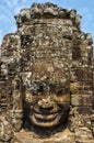 Faces of Bayon tample Royalty Free Stock Photo