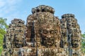 Faces of Bayon tample Royalty Free Stock Photo