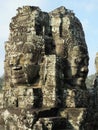 Faces of Bayon tample. Ankor wat. Cambodia. Royalty Free Stock Photo