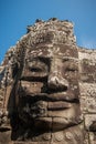 Faces of Bayon temple, Angkor, Cambodia Royalty Free Stock Photo