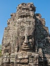 Faces of Bayon temple, Angkor, Cambodia Royalty Free Stock Photo