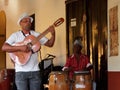 Faces Of Cuba Men Playing In Band In Trinidad