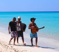 Faces Of Cuba Musicians On Beach At Playa Del Este