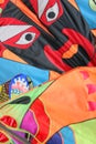 Faces on kites, Royalty Free Stock Photo