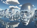 Faces in Surreal Scene