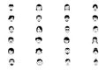 Faces Vector Icons 4 Royalty Free Stock Photo