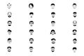 Faces Vector Icons 5 Royalty Free Stock Photo