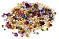 Faceted gemstones with pearls