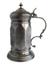 Faceted Pewter tankard