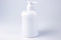 Facewash plastic bottle closeup photo. Generate Ai Royalty Free Stock Photo