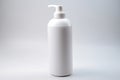 Facewash plastic bottle studio photo. Generate Ai Royalty Free Stock Photo