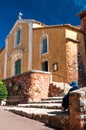 Fachade of Eglise Saint Michel at Roussillon in France