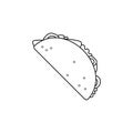 fachitos icon. Element of fast food for mobile concept and web apps. Thin line icon for website design and development, app devel
