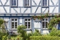 Half-timbered house in the old town of Eltville am Rheinim Rheingau Royalty Free Stock Photo