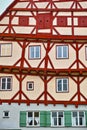 Half-timbered house, resilient architecture, geometric patterns Royalty Free Stock Photo