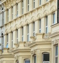 Facia of Victorian building in UK seaside resort Royalty Free Stock Photo