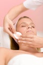 Facial care - woman cosmetics treatment