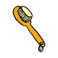 Facial cleansing brush. Icon of massager tool. Simple cartoon illustration of face cleanser, device for scrubbing