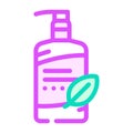 facial cleansing milk color icon vector illustration