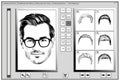 Facial composite software for reconstructing suspected person`s face