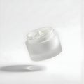 facial cream packaging mockup white packaging on white background Royalty Free Stock Photo