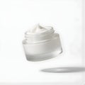 facial cream packaging mockup white packaging with white background Royalty Free Stock Photo