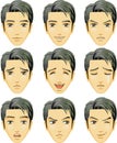 Facial expression of man (Asian Descent)