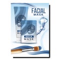 Facial Mask Cosmetician Promotional Poster Vector