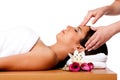 Facial massage in spa Royalty Free Stock Photo